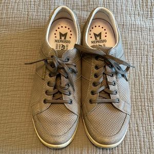 Mephisto Hero Grey Leather Sneaker 11